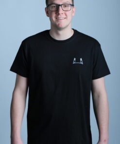 T-Shirt Flutlicht Schwarz