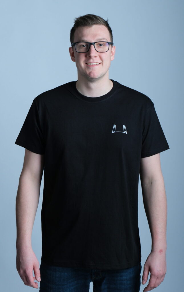 T-Shirt Flutlicht Schwarz