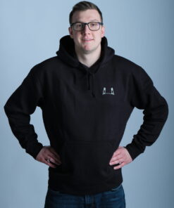 Hoodie Flutlicht Schwarz