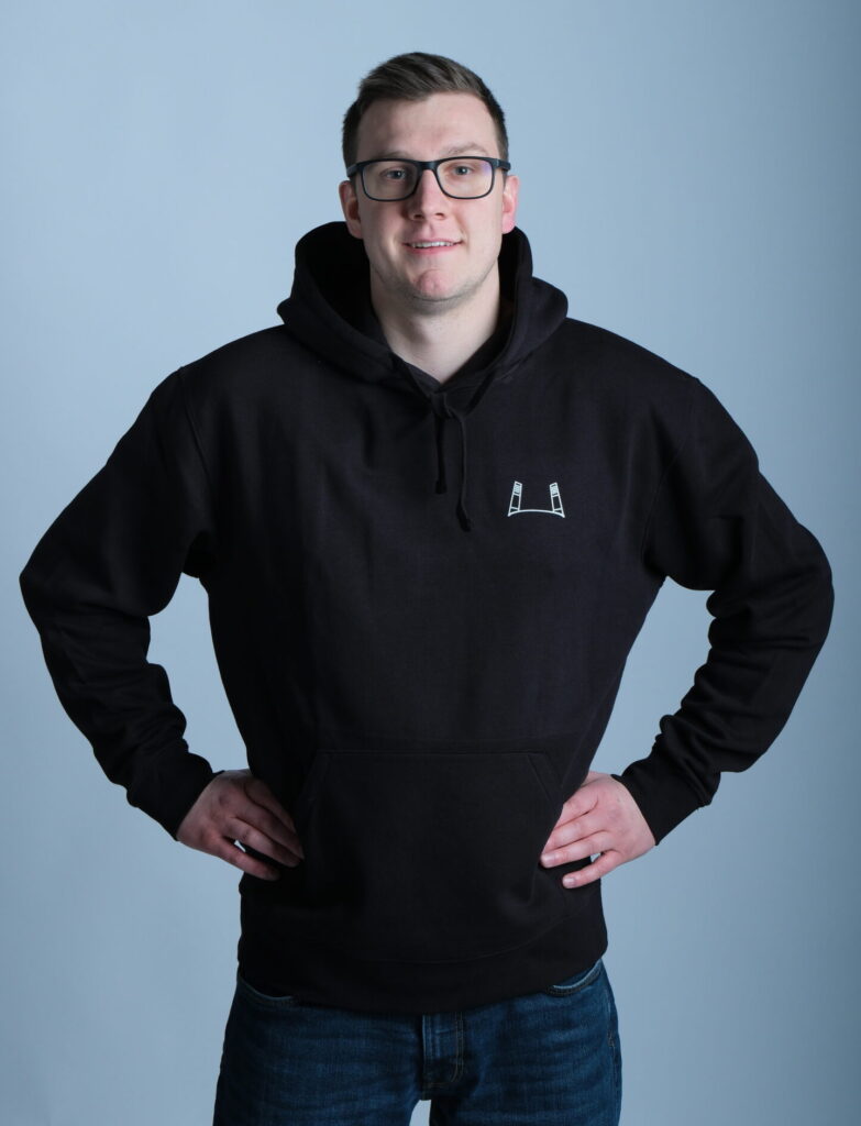 Hoodie Flutlicht Schwarz