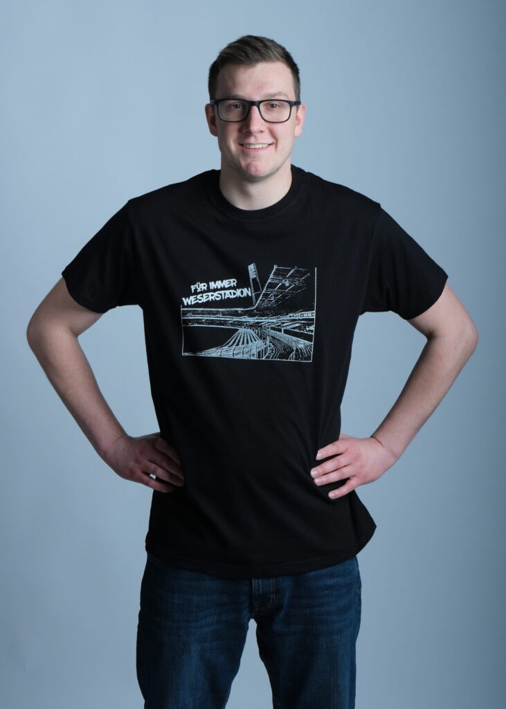 T-Shirt Für immer Weserstadion Print Schwarz