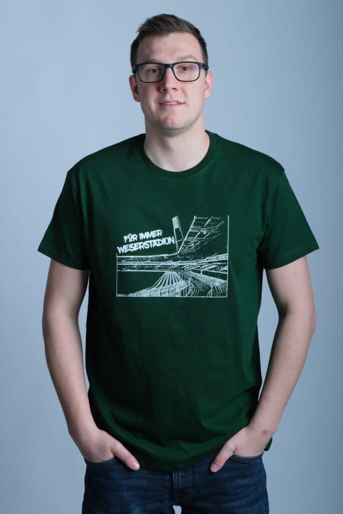 T-Shirt Für immer Weserstadion Print Grün