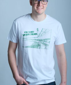 T-Shirt Für immer Weserstadion Print Weiß