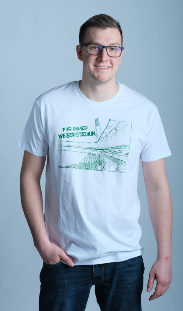 T-Shirt Für immer Weserstadion Print Weiß