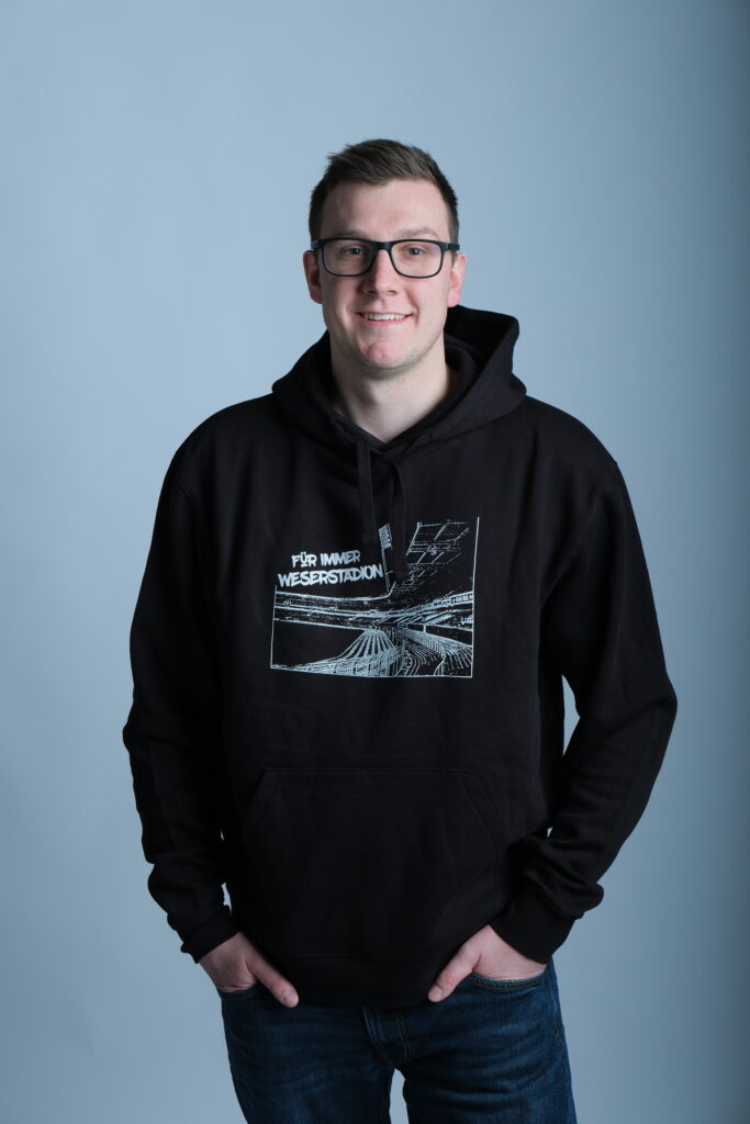 Hoodie Für immer Weserstadion Print Schwarz