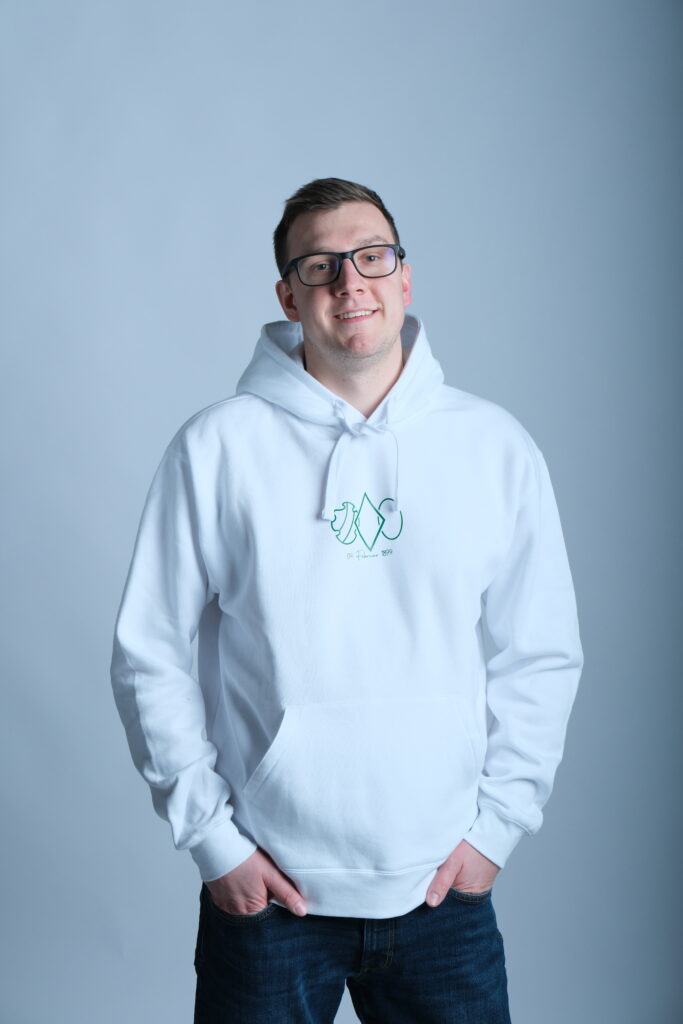 Hoodie Outline Weiss