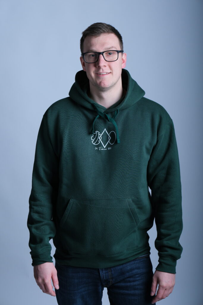 Hoodie Outline Grün